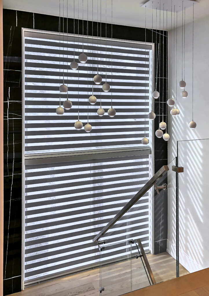 Zebra blinds window